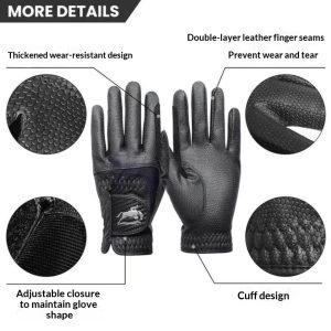 Ladies' Leather Equestrian Gloves