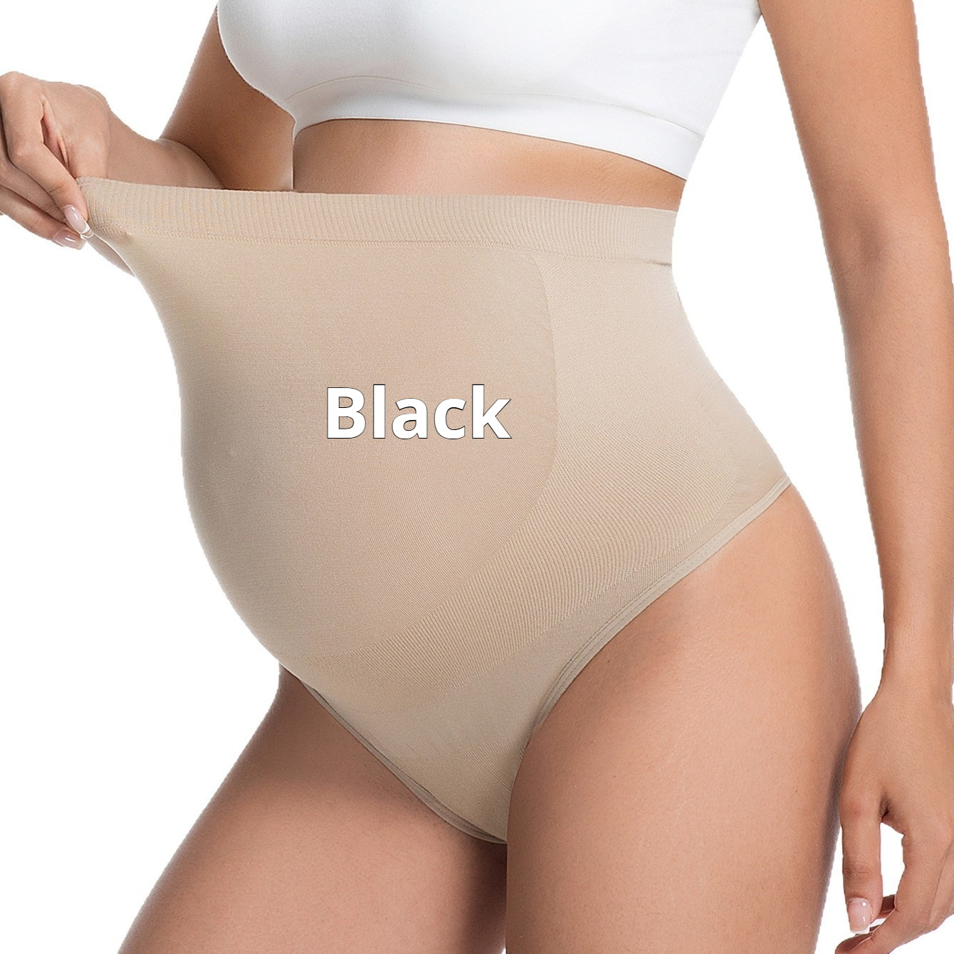 High-waisted Seamless Maternity Underwear For Pregnancy - Image 4
