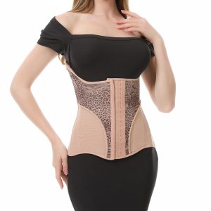 New Summer Mesh Snake Print Leopard Print Breathable Reinforced Waist Trainer