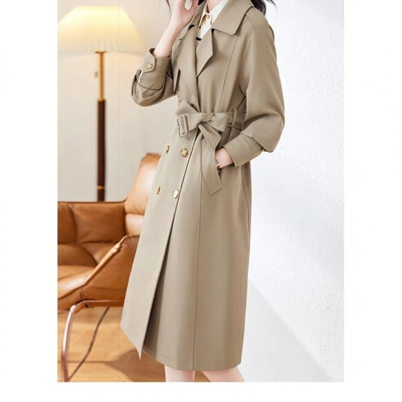 New Autumn Mid-Length Trench Coat For Women - الصورة 5