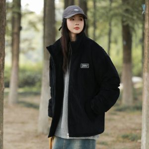 New Winter American-style Corduroy Cotton Coat With A Premium High-end Feel