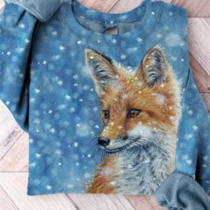 Creative Textured Pattern 3D-printed Casual Trendy Long-sleeve Womens Top