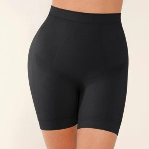 Seamless Form-fitting Mid-rise Tummy Control Shorts