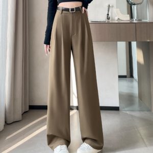 2025 SpringSummer High-End Flowy Suit Pants