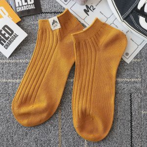 Mens Autumn Winter Thermal Cotton Breathable Socks With Odor-Resistant Properties