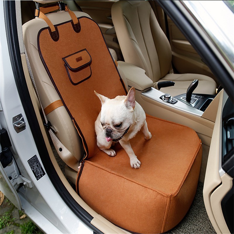 Retro Dual-purpose Pet Car Mat Front Seat Cushion - Image 5