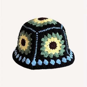 Atmosphere Hand-knitted Colorful Fisherman's Hat