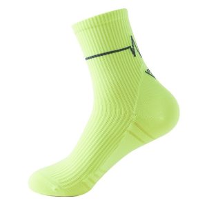 RUNYUBO Mid-Calf Bright-Colored ECG-Style Trendy Professional Running Socks