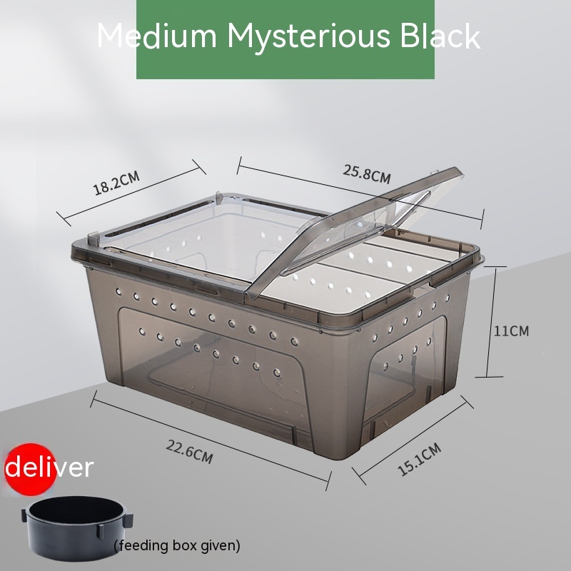 Silkworm Feeding Pet Box Turtle Jar - الصورة 7