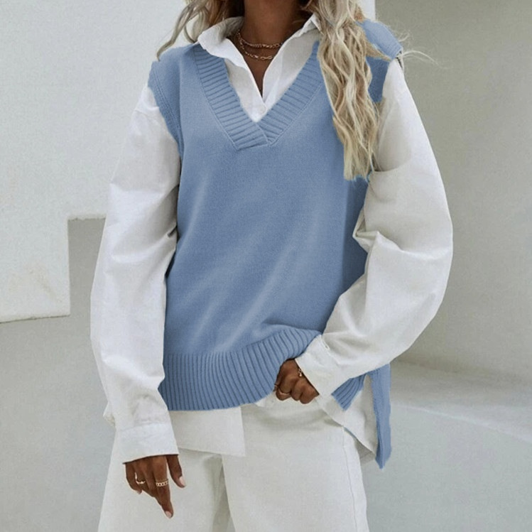 New Style Sleeveless Knitted Vest For Women - Image 7