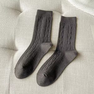 Womens Thick Warm Mid-Calf Wool Socks