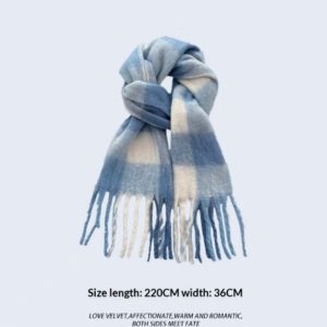 Light Blue Atmosphere Scarf For Women