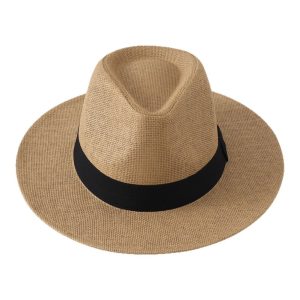 Straw Beach Summer Sun For Men And Women Sun-protective Fedora Panama Hat