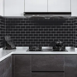 10 Pieces Premium Waterproof Wallpaper 3D Peel and Stick Subway Wall Tile Sticker for Kitchen & BathroomChildren's Room