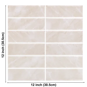 Peel and Stick Wall Tile Stickers Strong Adhesive Wallpaper DIY for Kitchen &Bathroom Backsplash Bathroom RVs Decoration
