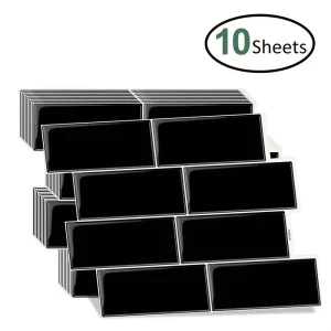 10 Pieces Premium Waterproof Wallpaper 3D Peel and Stick Subway Wall Tile Sticker for Kitchen & BathroomChildren's Room