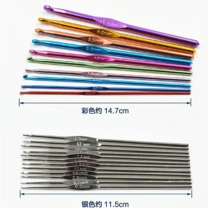 122/100/22Pcs DIY 22 Sizes Crochet Hooks Needles Stitches Knitting Craft Case Crochet agulha set Weaving Tools Sewing Tools