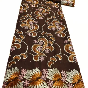 Nigerian Swiss Voile Lace Fabric with 3D Flower Applique And Stones Super Quality African Wedding Dress Lace 2026