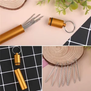 Sewing Embroidery Tool Large Eye Sewing Needles KitHome Supplies DIY Crafts Sewing Leather Needle Hand Round Head Blunt Pint