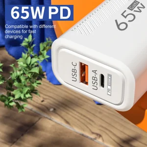 65W GaN USB C Charger Fast Charging Wall Charger For iPhone 15 14 Pro Max Xiaomi Samsung PD Type C Phone Adapter EU/US Plug