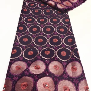 Nigerian Swiss Voile Lace Fabric with 3D Flower Applique And Stones Super Quality African Wedding Dress Lace 2026