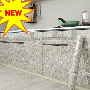 Decorative waterproof moisture-proof oil resistant self-adhesive wallpaper ceramic tile wall sticker 40cm marble countertop