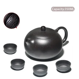 Yixing Purple Clay Teapot Famous Handmade Ball Hole Filter Xishi Tea Pot Chinese Authentic Zisha Tea Set Kettle Customized Gifts