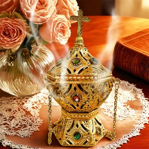 Luxurious suspended aromatherapy burner, meditation burner, suitable for aromatherapy, yoga, spa, home decoration