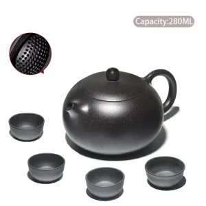 Yixing Purple Clay Teapot Famous Handmade Ball Hole Filter Xishi Tea Pot Chinese Authentic Zisha Tea Set Kettle Customized Gifts