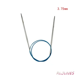 100cm Stainless Steel Circular Needles Metal Circle Needles Round Knitting Needle DIY Weaving Craft Crochet Hooks Set 2.25-10mm