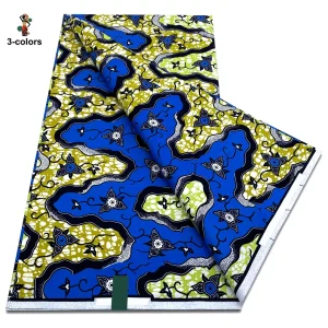 2025 Guaranteed Veritable Original African Wax Print Fabric Real Nigerian 100% Cotton Ankara Wax Fabric Soft Pagne Spuer Batik