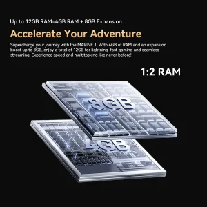 Oscal MARINE 1 Rugged Phone 6.56 inch HD+ 90Hz Display Ultra-thin Gemini Al 2.0 Android 15 5100mAh IP68 Cellphone