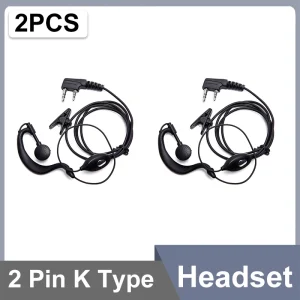 UV18Pro Headset 2 Pin QuanSheng UVK5 Earpiece UVK6 UV5R Plus BF DM-1701 UV17 Plus Walkie Talkie Air Tube Headphone Two Way Radio