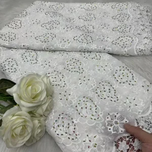 African Chiffon Lace Fabric 2025 High Quality Lace Material Rose Red Nigerian French Lace Fabric for Women Wedding Party