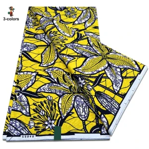 2025 Guaranteed Veritable Original African Wax Print Fabric Real Nigerian 100% Cotton Ankara Wax Fabric Soft Pagne Spuer Batik