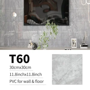 10/20pcs PVC Imitation Marble Floor Stickers Self-adhesive Wall Stickers Waterproof Bathroom Living room Moden Decoration Decals