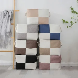 Home Supplies Sundries Sorting Basket Folding Linen Organizer Box Underwear Socks Baby Toys Storage Basket