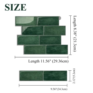 10 Sheets Peel and Stick Wallpaper Waterproof Subway 3D Wall Tile Sticker Easy to Install Big Size Wall Sticker for Home Decor