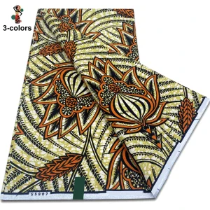 2025 Guaranteed Veritable Original African Wax Print Fabric Real Nigerian 100% Cotton Ankara Wax Fabric Soft Pagne Spuer Batik