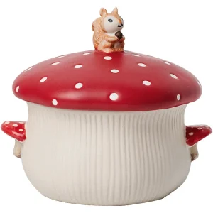 Cute Red Mushroom Ceramic Tableware Coffee Cup Afternoon Tea Set Creative Cartoon Pastry Plate Rice Bowl Salad Plate Dinner Dish