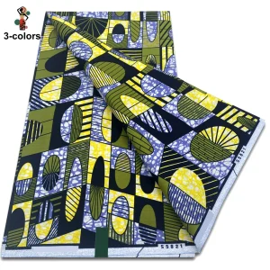 2025 Guaranteed Veritable Original African Wax Print Fabric Real Nigerian 100% Cotton Ankara Wax Fabric Soft Pagne Spuer Batik