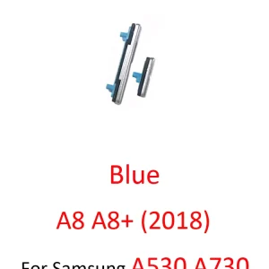 For Samsung A8 2018 A530 A530F Mobile Phone Housing On Off Key Power Volume Flex Cable For A8 Plus A8+ A730 A730F