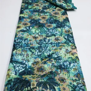 Nigerian Sequins Lace Fabric 2025 High Quality African Lace French Tulle Sequin Embroidery Lace Fabrics For Party Dress