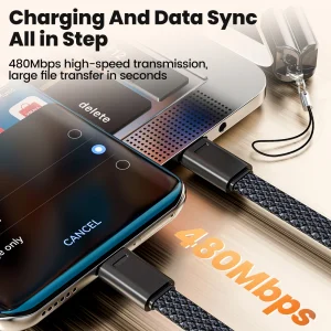 16.5CM Short Cable Fast Charging 60W Type C To Type C Cable For Power BanK USB C Cable For iPhone 16 15 Xiaomi Samsung Huawei