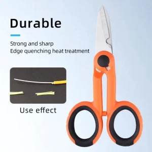 SAIVXIAN Fiber Optic Tool Aramid Scissors Fibre Stripping Scissors Optical Fiber Hand Tool