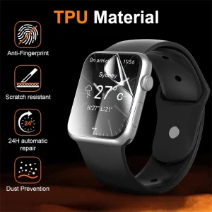 5Pcs Hydrogel Film For Apple Watch 9 5 6 10 3 2 1 40MM 44MM 42MM 46MM Ultra 49MM 7 8 41MM 45MM Screen Protector