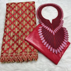 Sky Blue 2.5+2.5 Yards Swiss Voile Lace Fabric With Embroidered African Bazin Riche Fabric For Women Sewing Clothing Lace Fabric