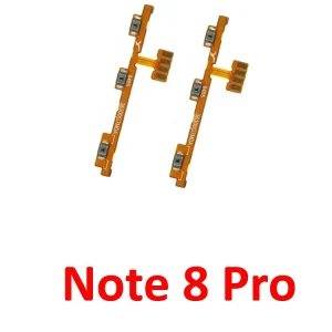 For Xiaomi Redmi Note 8 Pro Phone New Power Volume Button On Off Up Down Key Internal Flex Cable Part For Redmi Note 8 Pro