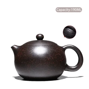 Yixing Purple Clay Teapot Famous Handmade Ball Hole Filter Xishi Tea Pot Chinese Authentic Zisha Tea Set Kettle Customized Gifts