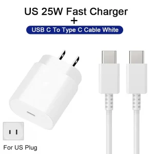 PD 25W USB C Fast Charger For Samsung Galaxy S24 S22 S23 Ultra Plus USB Type C Phone Charger S21 S20 fe A54 5G Fast Charge Cable
